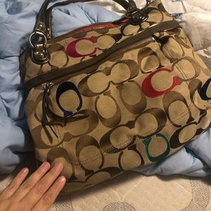 Coach Large signature bag